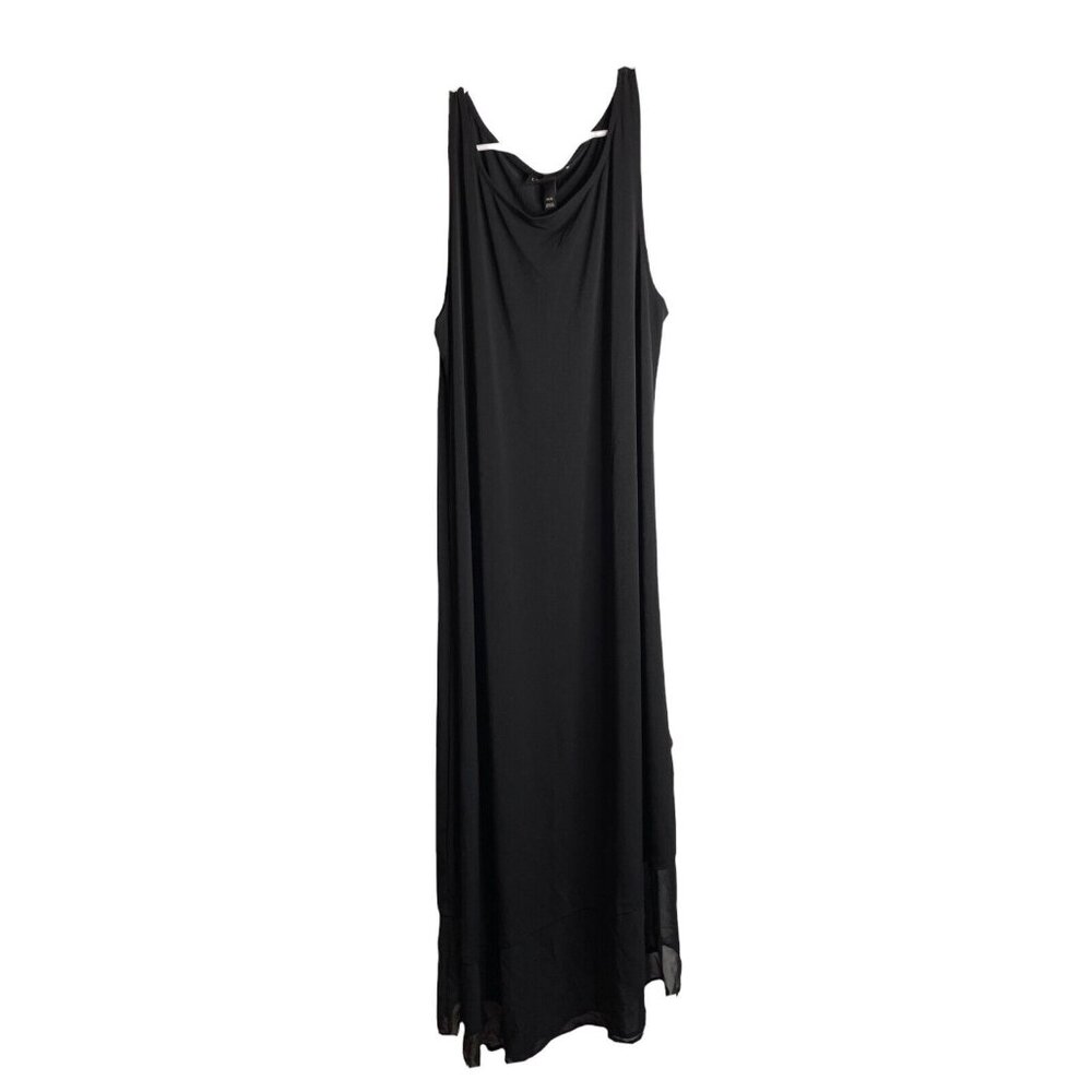 Lane Bryant Simply Chic Collection Dress 14-16 Black Sleeveless MIDI Shift